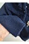 Motebarn Boys' Hooded Plush Fur Cardigan Navy Blue 2–6 Years - 6