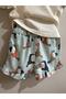 Girl's Muslin Bottom Cotton 2-Piece Set Green - 4