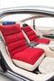Red Color Breathable Car Seat Back Cushion Lumbar Support Sitting Cushion Orthopedic Cushion - 6