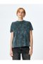 Cotton Tie Dye Print Short Sleeve Crew Neck T-Shirt - 3