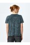 Cotton Tie Dye Print Short Sleeve Crew Neck T-Shirt - 4