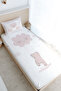 Single Fitted Sheet Set - Pure Baby Series - Teddy Bear Climbing the Cloud