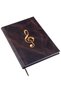 Music Notebook (Left Key Double Cut Line) + Multicolor Planner 100% Handmade (A/5) - 2