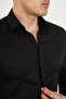 Satin Cotton Lycra Hidden Button Slim Fit Men's Shirt - 3
