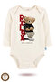 100% Cotton Organic Printed Snap Fastener Baby Bodysuit - 2