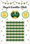 Green Background and Mosque Blessed Lamps Tag Blessed Days Lamp Sticker