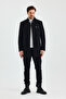 Men's Black Color Cashew Coat - 2
