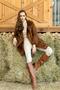 Double Breasted Zippered Fur Inside Suede Coat TABA 6514