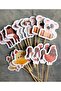 15 Pcs Farm Animals Happy Birthday Cupcake Birthday Decoration Cake Picks.... - 4