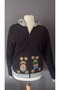İşlemeli Lacivert Bomber Ceket - 3