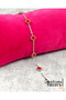 Red Clover Stainless Steel Bracelet - 5