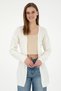 Women's Cream Melange Knitwear Cardigan 50297102-Vr159 - 3