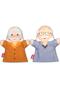 4 Piece Family Elders Hand Puppet Set, Educational Toy - 4