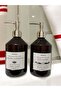 Amber 500 ml Plastic 2-Piece Liquid Soap Dispenser & Dishwashing Liquid Dispenser - 6