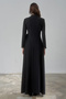 Stone Embroidered Bow Long Evening Dress - 6