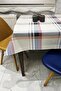 Erasable Oilcloth Tablecloth with Pvc Fiber Base_Plaid_1120 - 2
