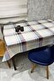 Erasable Oilcloth Tablecloth with Pvc Fiber Base_Plaid_1120 - 4