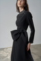 Stone Embroidered Bow Long Evening Dress - 4