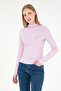 Women's Pink Stand Collar Sweatshirt 50292421-Vr041