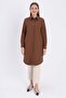 Coffee-Large Size Shirt Tunic - 2