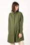 Khaki-Plus Size Shirt Tunic