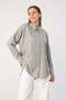 Gray01-Oversize Basic Shirt - 2