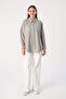 Gray01-Oversize Basic Shirt - 4