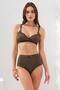 طقم بيكيني بأشرطة رفيعة من Underwire كاكي 231214
