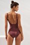 Stella V-Neck Buckle Corseted Swimsuit Toffee 231133 - 2