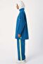 Petrol-Neon Detailed Oversize Sweat Tunic - 3