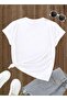 Daisy Patterned Basic T-Shirt - 2