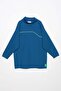 Petrol-Neon Detailed Oversize Sweat Tunic - 7
