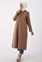 Mink-Pis Stitched Cardigan with Stretch Fabric Zippers - 3