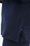 Navy Blue-Sweat Tunic with Side Zip Collar - 6