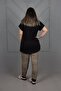 Plus Size Lace-Up V-Neck Pajama Suit - 8