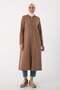 Mink-Pis Stitched Cardigan with Stretch Fabric Zippers - 2