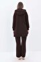 Bitter Coffee-Side Zipper Pocket Tracksuit Set - 4