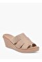 Embellished Slip-On Sandals with Wedge Heels - 2