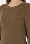Women's Khaki Crew Neck Sweater 50297095 -Vr027 - 7