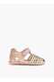 Girls' Strap Sandals with Hook and Loop Closure - 2