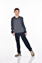 Mooncover Boys' Seasonal Cotton Interlock Pajama Set – Navy Blue - 2