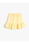 Mini Skirt Ruffled Modal Fabric with Elastic Waist - 2