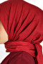 وشاح من الخيزران - أحمر - 4
