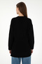Women's Black V-Neck Sweater 50297120 -Vr046 - 5