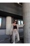 Hooded Zipper Wide Leg Modal Fabric Tracksuit Suit - 3