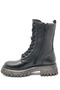 102-24640-Z Sherly Long Boots Genuine Leather Women's Boots Black - 4