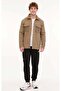 M-Lensing Jacket Hoodie Men's Hooded Fleece Sweatshirt Khaki - 4