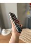 Iphone 14 promax black transparent flower pattern airbag model case - 2