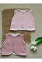 Dusty Rose and Pink 2-Piece Vest Set