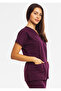 Surgical Doctor Nurse Scrubs Plum Jersey Single Top - 3